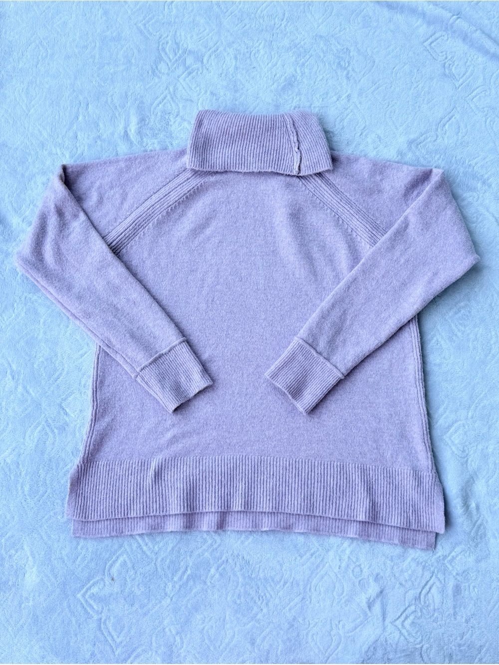 Tahari Pastel Lilac Turtleneck Sweater
